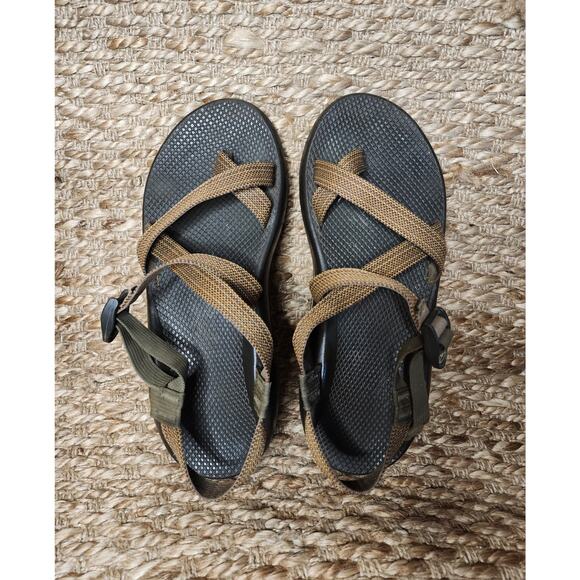 Chaco Mens Brown Strap Vibram Sole Hiking Sandals Size 13 Summer Beach main image 7